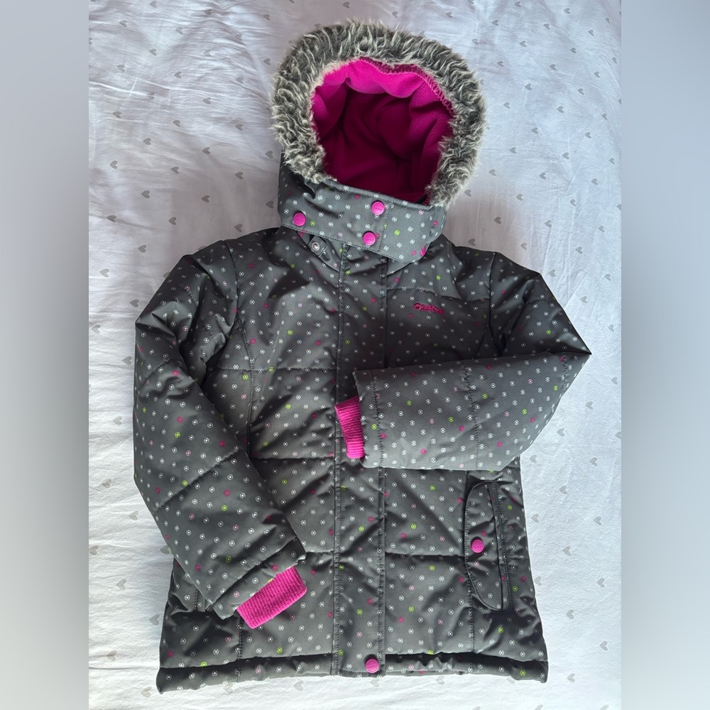OshKosh Ski Jacket Parka Girls Size 7, Like New!